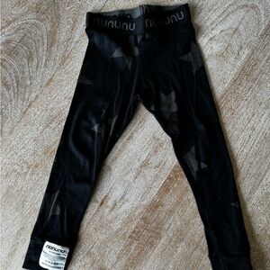 Nununu Star Pattern Black Leggings